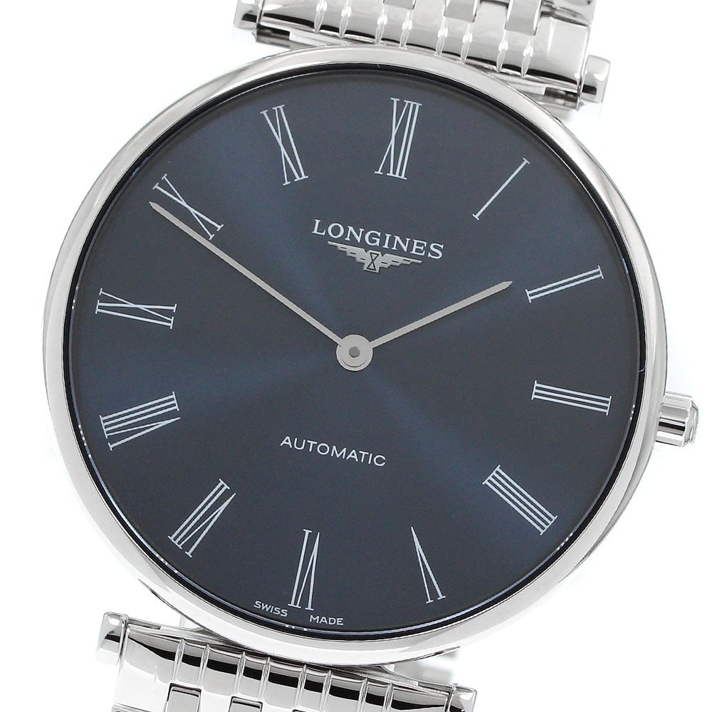 Longines La Grande Classique Automatic Navy Dial Men's Watch L4.918.4: Longines La Grande Classique Automatic Navy Dial Men's Watch L4.918.4 This Longines La Grande Classique de la Grande Automatic Men's Watch (Ref. L4.918.4) features a stainless steel case and bracelet 