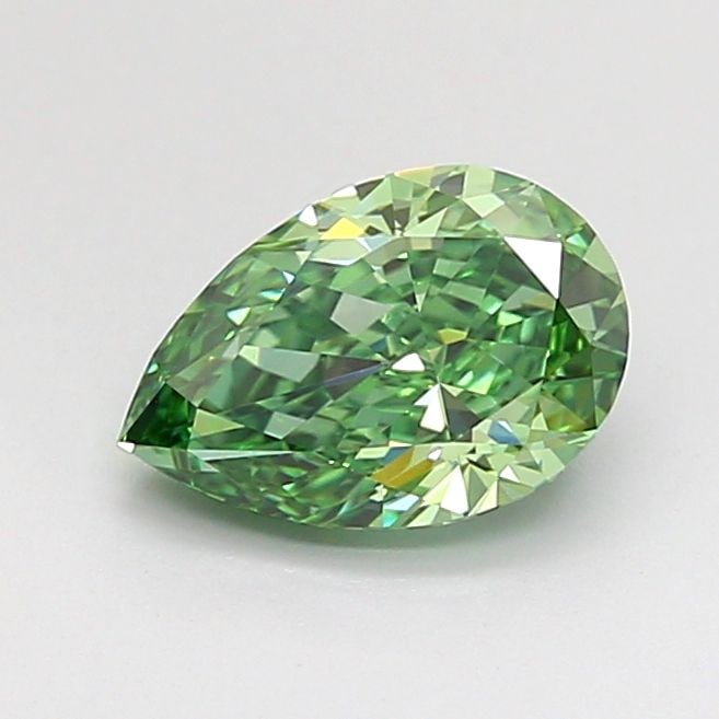 Loose Diamond - PEAR 1.05ct Fancy Vivid Green VS1: Loose Diamond - PEAR 1.05ct Fancy Vivid Green VS1 Source: This is a real non-mined Diamond that has been grown in a lab Shape: PEAR Carats: 1.05 Color: Fancy Vivid Green Certification: IGI Video:
