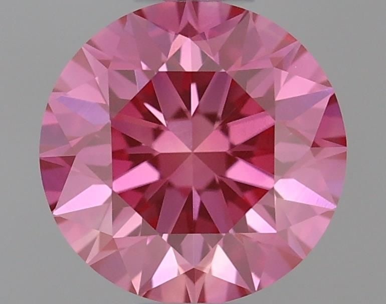 Loose Diamond - ROUND 0.54ct Fancy Vivid Pink VVS1
