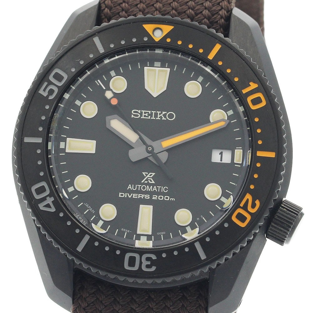 Seiko Prospex Diver Scuba automatic date men's wristwatch: Seiko Prospex Diver Scuba automatic date men's wristwatch This Seiko Prospex Diver Scuba Date Automatic Men's Watch (model SBDC155/6R35-01X0) features a stainless steel case and a black dial, paired w