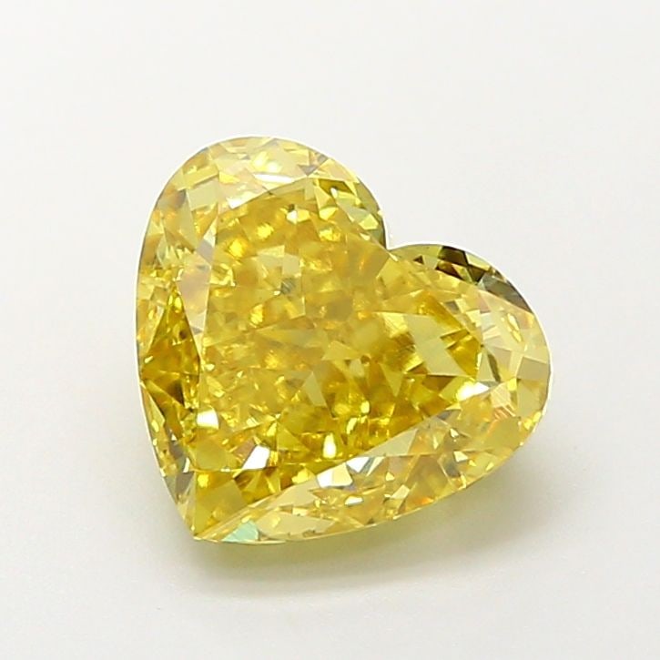 Loose Diamond - HEART 3.57ct Fancy Vivid Yellow VS1