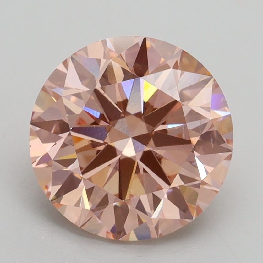 Loose Diamond - ROUND 2.54ct Fancy Intense Pink VS2