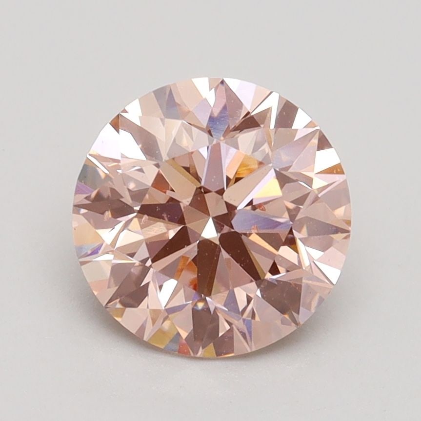 Ideal Loose Diamond - ROUND 1.7ct Fancy Intense Pink VS2