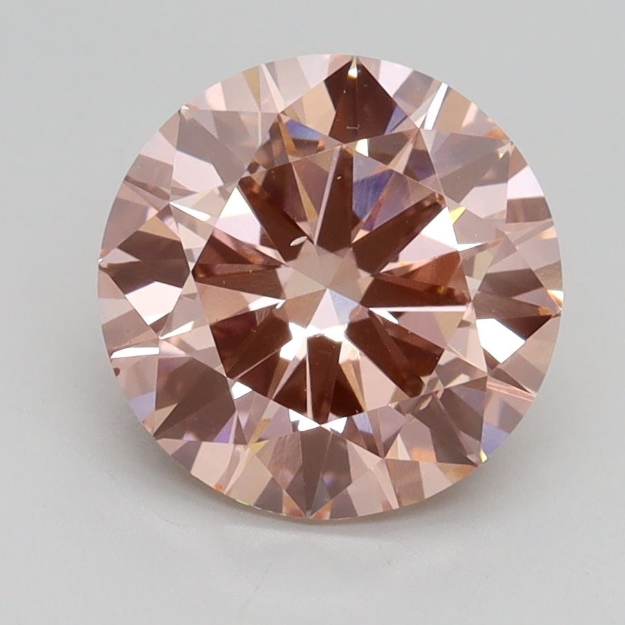 Loose Diamond - ROUND 2.59ct Fancy Intense Pink VS2