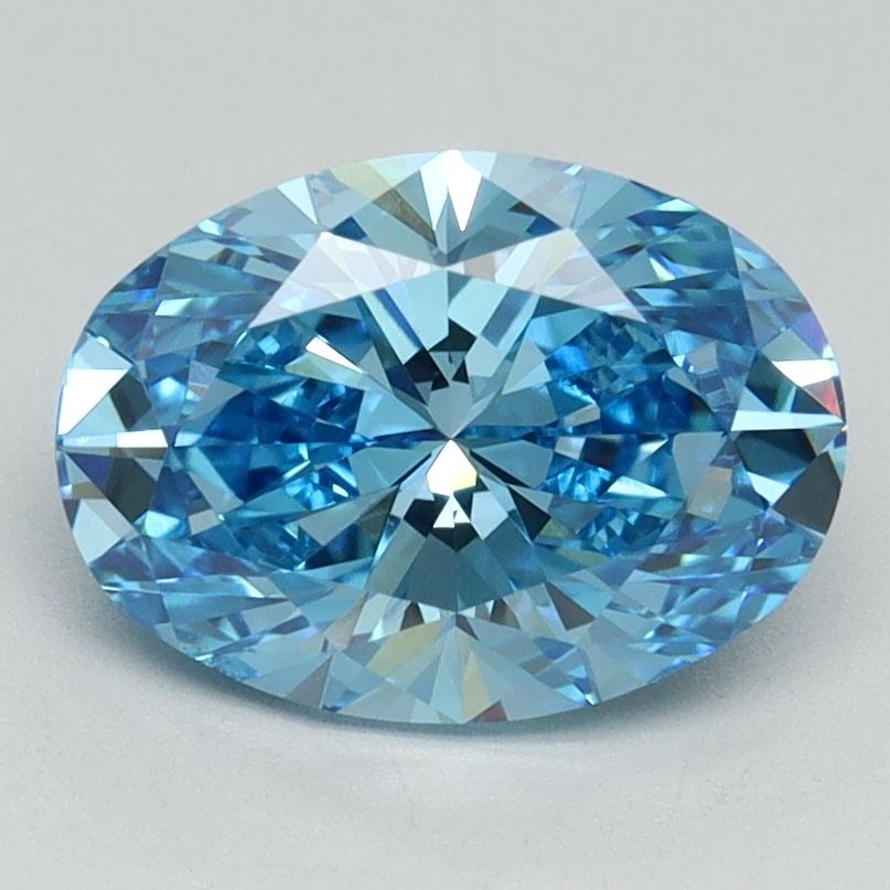 Loose Diamond - OVAL 2.0ct Fancy Vivid Blue VS1
