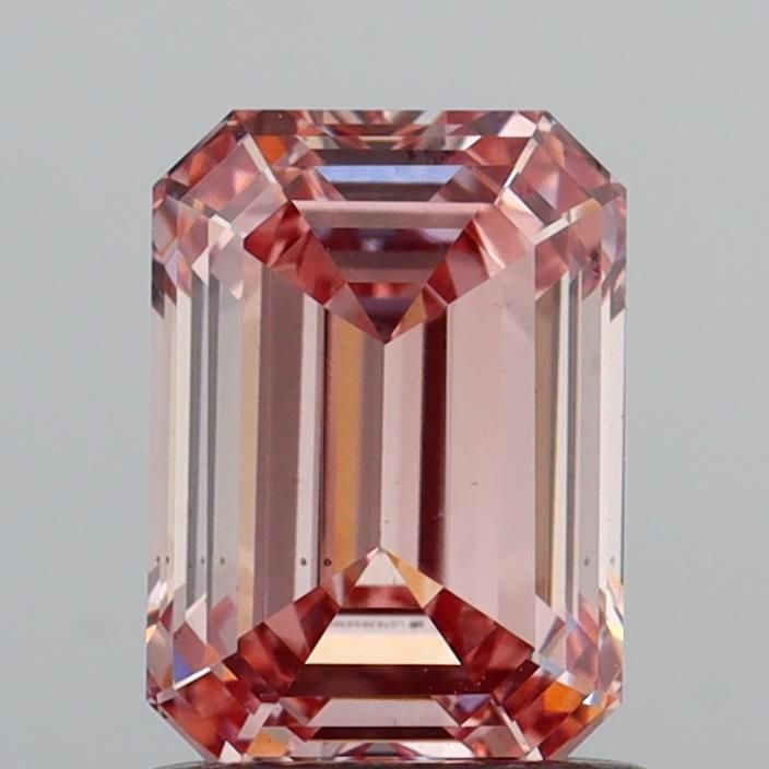 Loose Diamond - EMERALD 1.14ct Fancy Intense Pink VS2