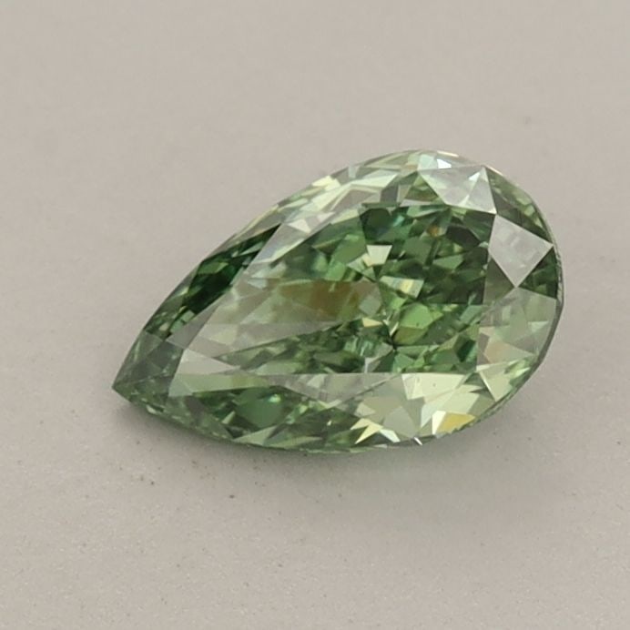 Loose Diamond - PEAR 0.6ct Fancy Vivid Green VS1
