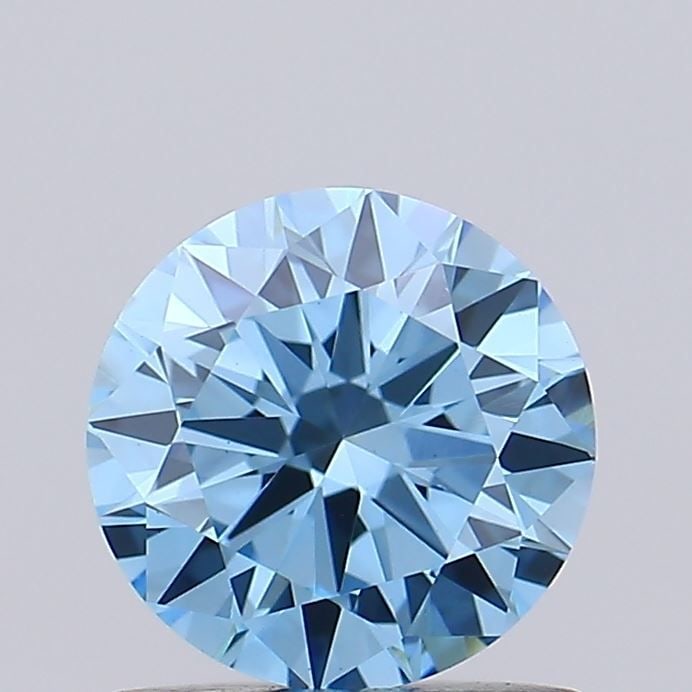 Loose Diamond - ROUND 0.91ct Fancy Vivid Blue VS1