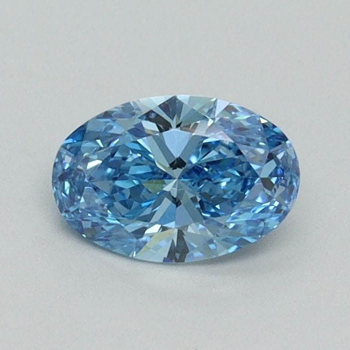 Loose Diamond - OVAL 0.53ct Fancy Vivid Blue VVS2