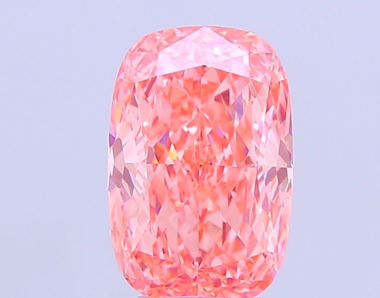 Loose Diamond - CUSHION MODIFIED 4.6ct Fancy Vivid Pink VS1