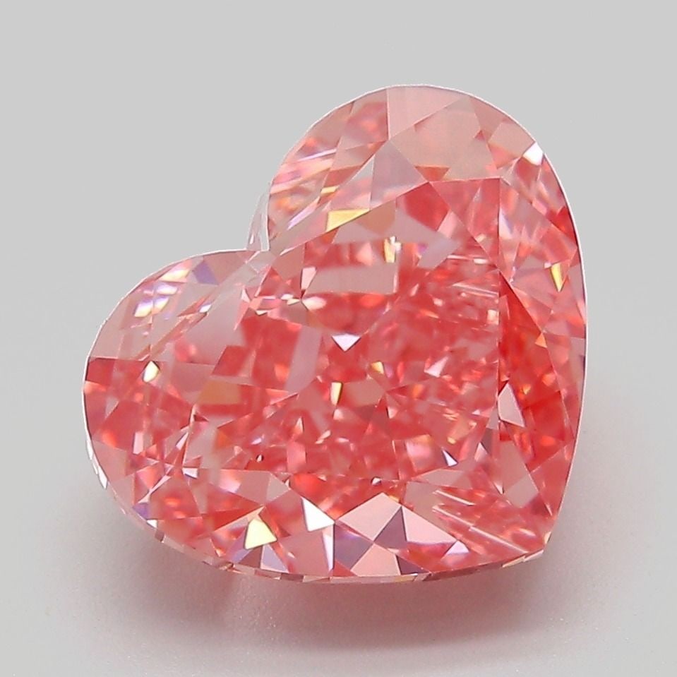 Loose Diamond - HEART 5.45ct Fancy Vivid Pink VVS2