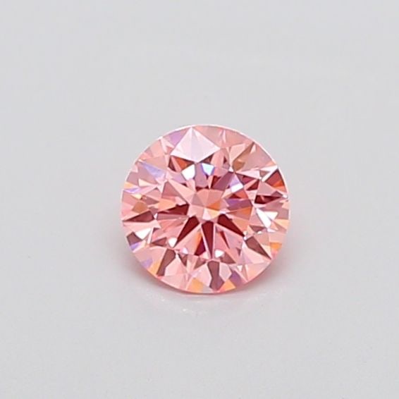 Ideal Loose Diamond - ROUND 0.55ct Fancy Vivid Pink VS2