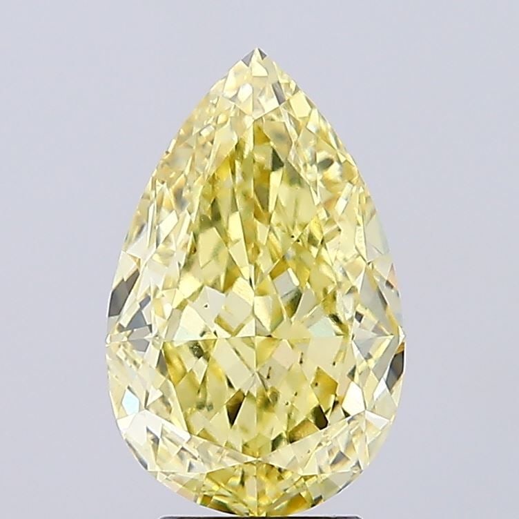 Loose Diamond - PEAR 4.02ct Fancy Intense Yellow VS1