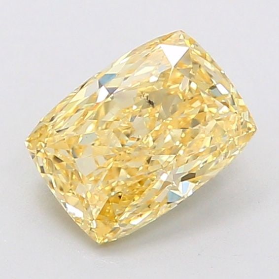Loose Diamond - CUSHION MODIFIED 1.05ct Fancy Intense Yellow SI1
