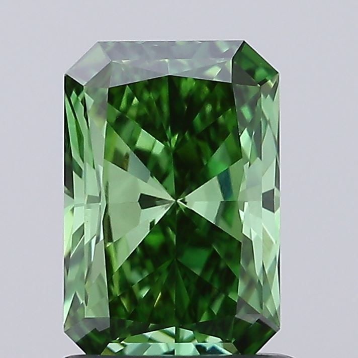 Loose Diamond - RADIANT 0.95ct Fancy Vivid Green VVS2