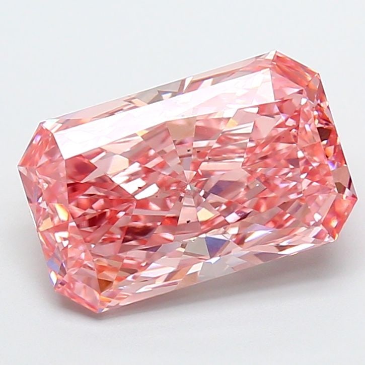 Loose Diamond - RADIANT 4.03ct Fancy Vivid Pink SI1