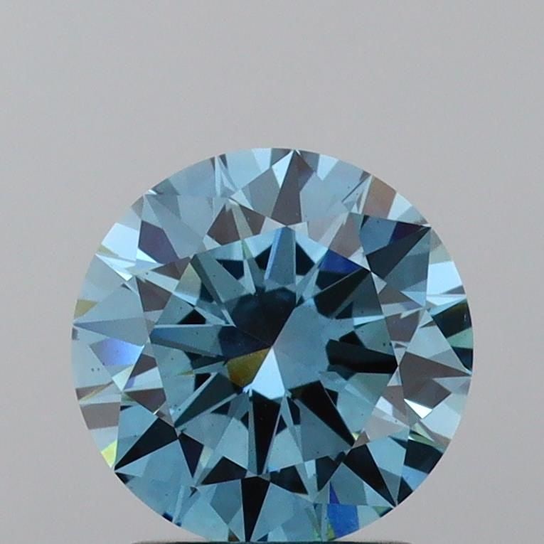 Loose Diamond - ROUND 1.61ct Fancy Vivid Blue VS1