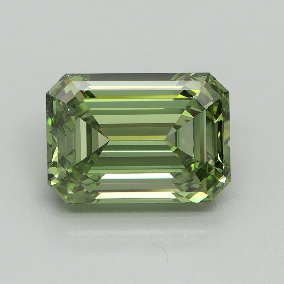 Loose Diamond - EMERALD 3.13ct Fancy Vivid Green VS1