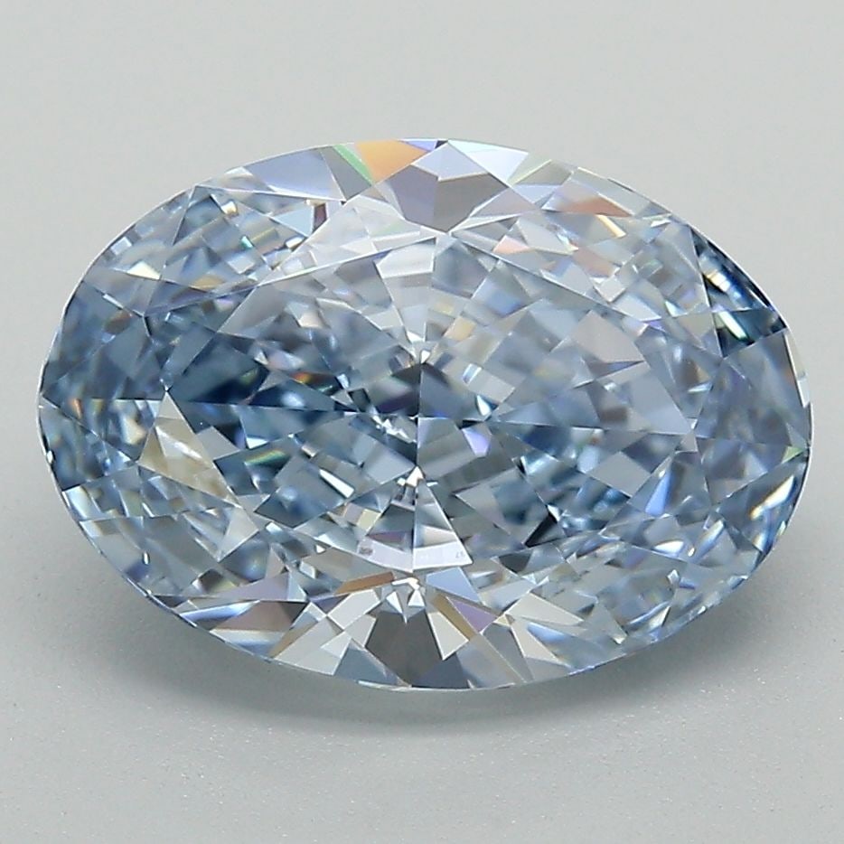 Loose Diamond - OVAL 4.01ct Fancy Vivid Blue VVS1