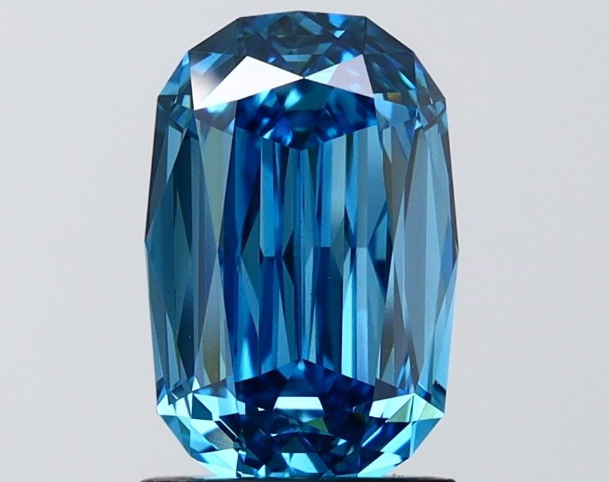 Loose Diamond - CUSHION MODIFIED 2.1ct Fancy Vivid Blue VS1