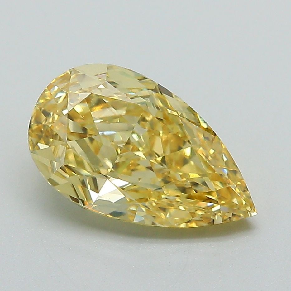 Loose Diamond - PEAR 2.28ct Fancy Intense Yellow VS2