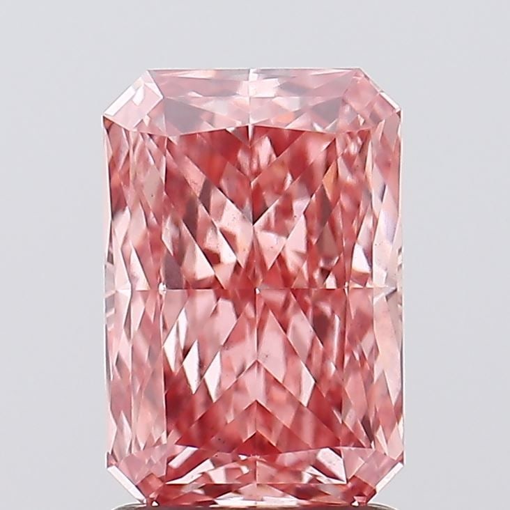 Loose Diamond - RADIANT 1.58ct Fancy Vivid Pink VS2