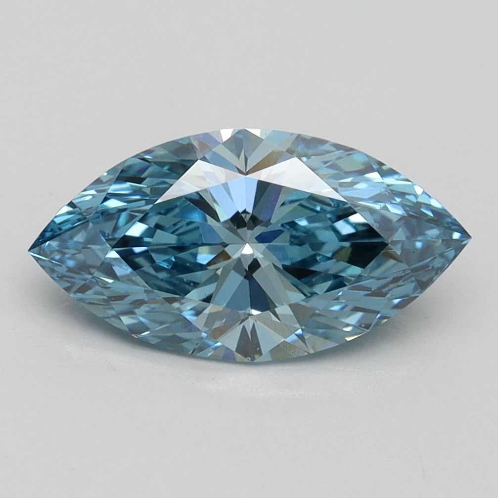 Loose Diamond - MARQUISE 1.68ct Fancy Vivid Blue VS1