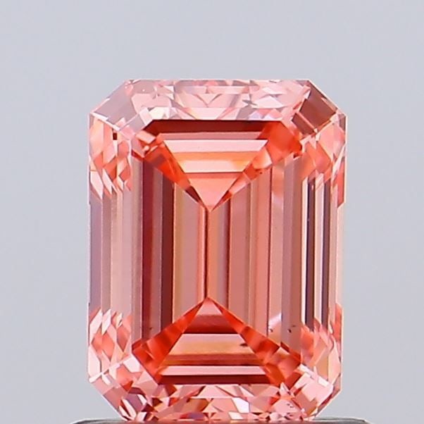 Loose Diamond - EMERALD 0.85ct Fancy Vivid Pink VS1