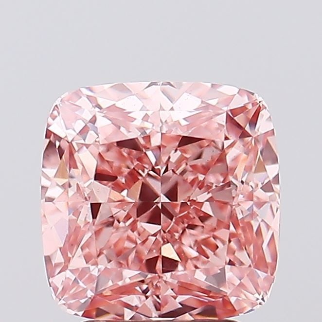 Loose Diamond - CUSHION MODIFIED 3.53ct Fancy Vivid Pink VS2
