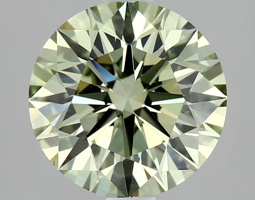 Ideal Loose Diamond - ROUND 1.56ct Fancy Vivid Green VVS2