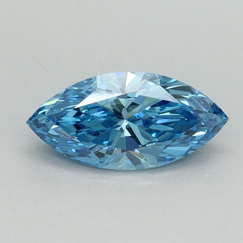 Loose Diamond - MARQUISE 0.6ct Fancy Vivid Blue VVS2