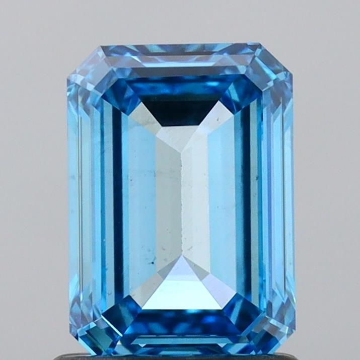 Loose Diamond - EMERALD 1.05ct Fancy Vivid Blue VS1