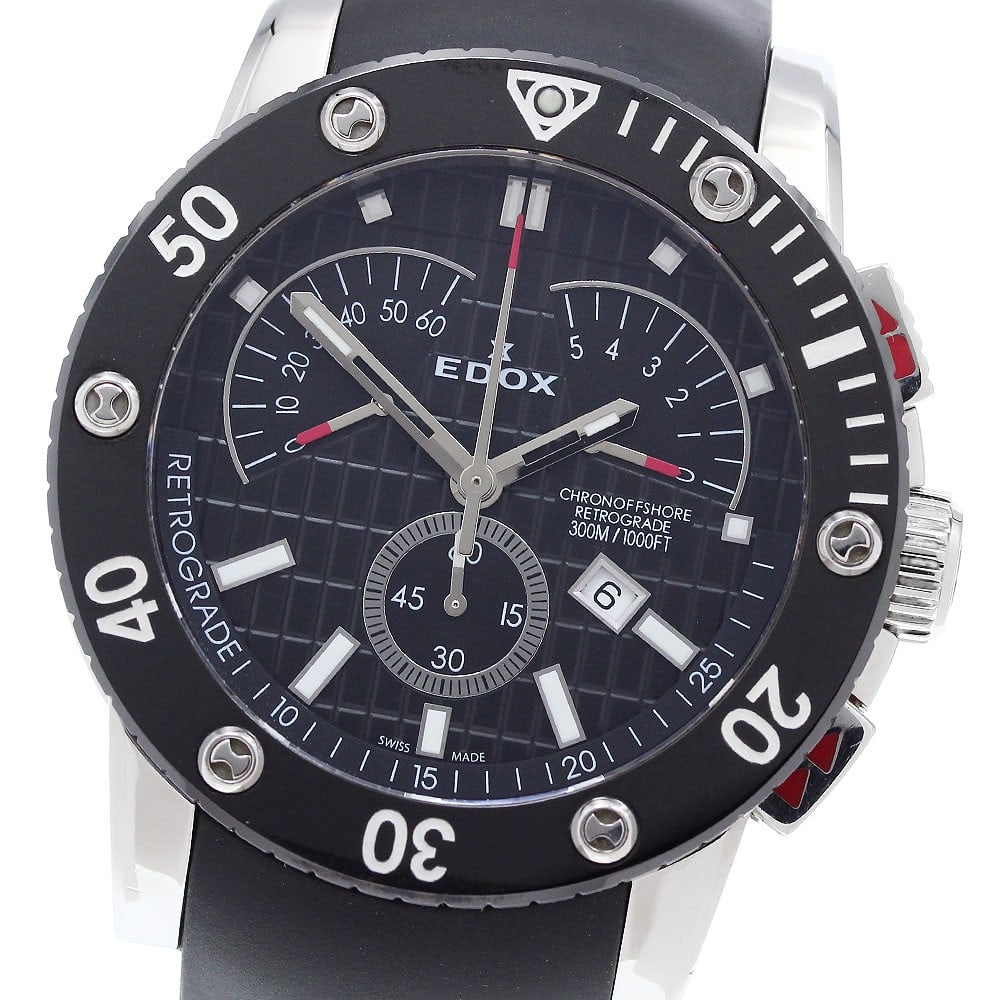 Edox Class One Chrono Offshore Retrograde Quartz Men's Wristwatch 01502