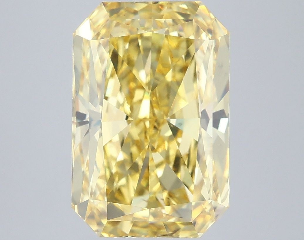 Loose Diamond - RADIANT 5.1ct Fancy Vivid Yellow VS2