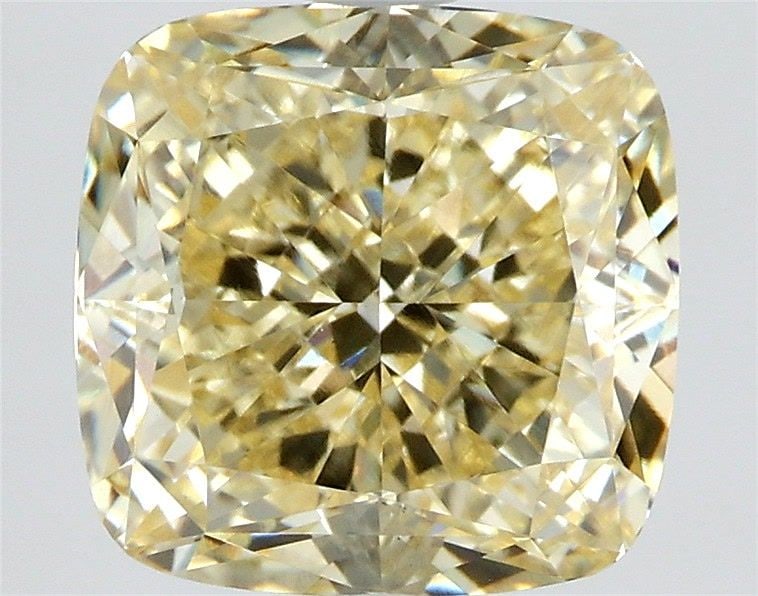 Loose Diamond - CUSHION MODIFIED 2.57ct Fancy Yellow VS1