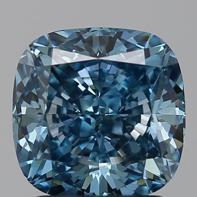 Loose Diamond - CUSHION BRILLIANT 2.06ct Blue VVS1: Loose Diamond - CUSHION BRILLIANT 2.06ct Blue VVS1 Source: This is a real non-mined Diamond that has been grown in a lab Shape: CUSHION BRILLIANT Carats: 2.06 Color: Blue Certification: NONE Video:
