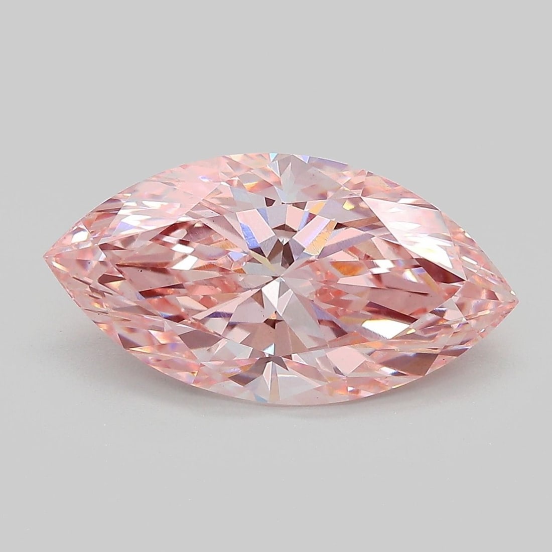 Loose Diamond - MARQUISE 4.07ct Fancy Vivid Pink VS1