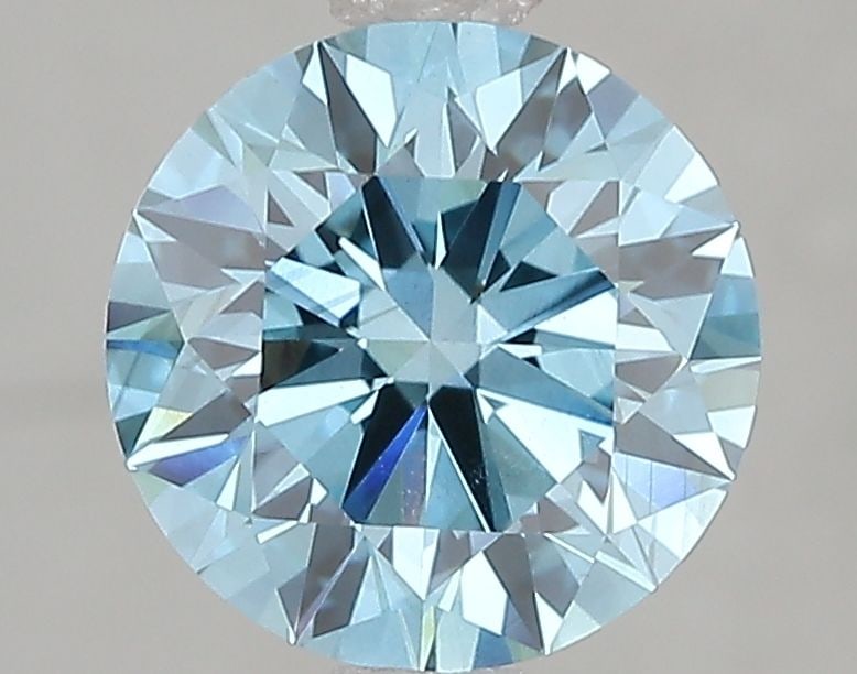 Ideal Loose Diamond - ROUND 2.08ct Fancy Vivid Blue VS2
