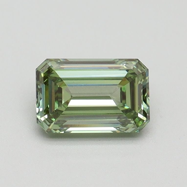 Loose Diamond - EMERALD 0.7ct Fancy Intense Green VS1