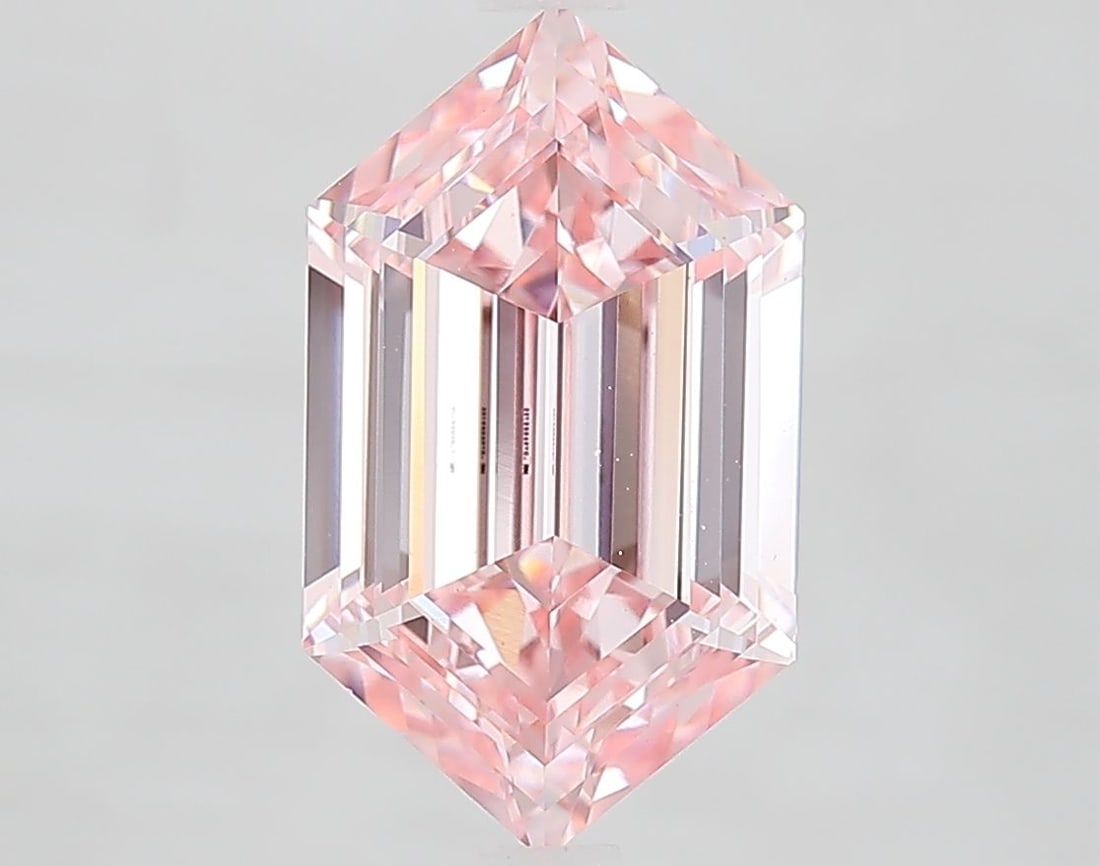 Loose Diamond - HEXAGONAL 3.09ct Fancy Vivid Pink VS1