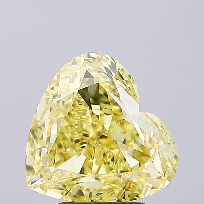 Loose Diamond - HEART 4.0ct Fancy Intense Yellow VS1
