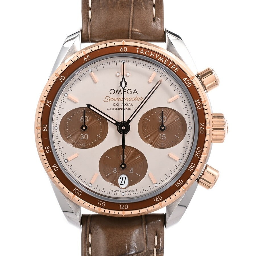 OMEGA Speedmaster 38 Co Axial Chronograph Men's Wristwatch 324.23.38.50.02.002: OMEGA Speedmaster 38 Co Axial Chronograph Men's Wristwatch 324.23.38.50.02.002 This OMEGA Speedmaster 38 Co-Axial Chronograph 324.23.38.50.02.002 is a pre-owned men's wristwatch crafted in Switzerland