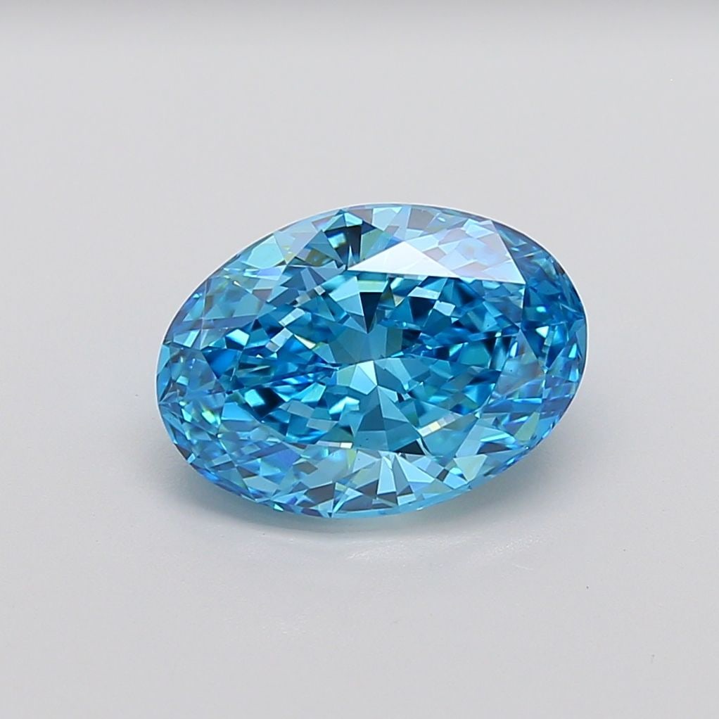 Loose Diamond - OVAL 5.32ct Fancy Vivid Blue VS1: Loose Diamond - OVAL 5.32ct Fancy Vivid Blue VS1 Source: This is a real non-mined Diamond that has been grown in a lab Shape: OVAL Carats: 5.32 Color: Fancy Vivid Blue Certification: IGI Video: