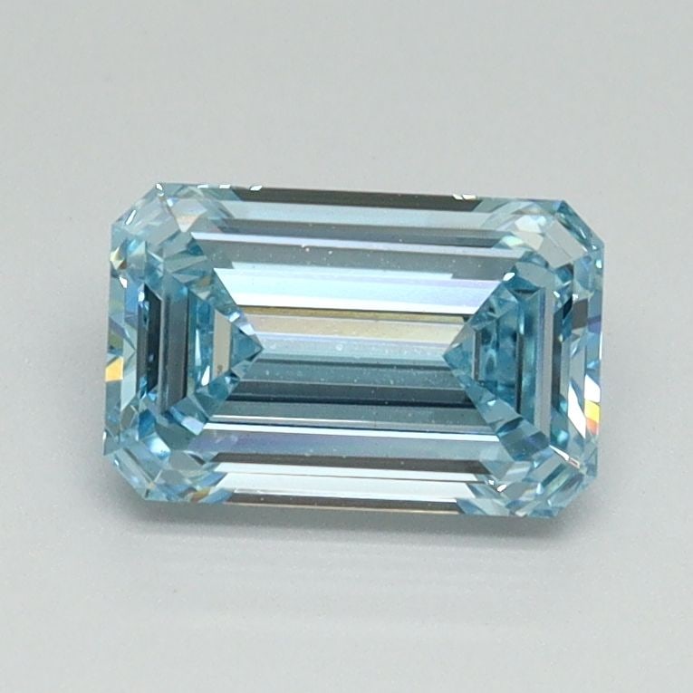 Loose Diamond - EMERALD 1.05ct Fancy Intense Blue VS1