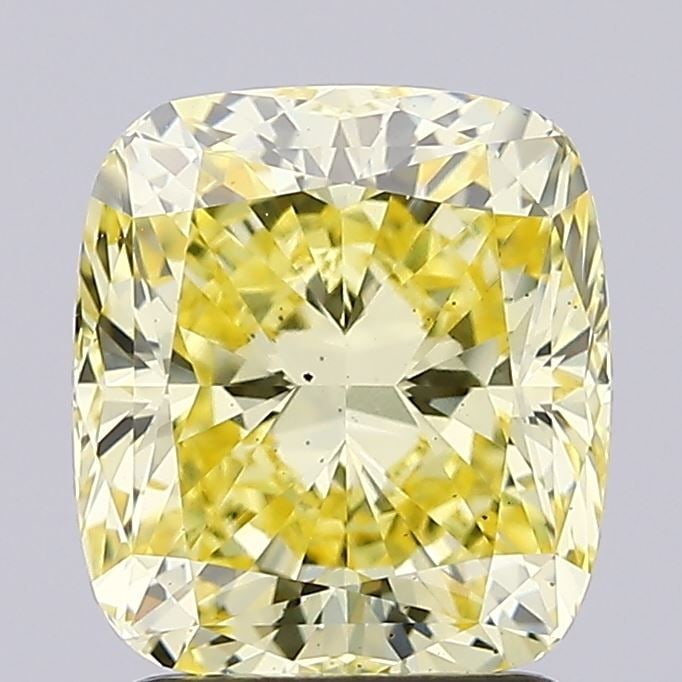 Loose Diamond - CUSHION MODIFIED 2.31ct Fancy Intense Yellow VS2