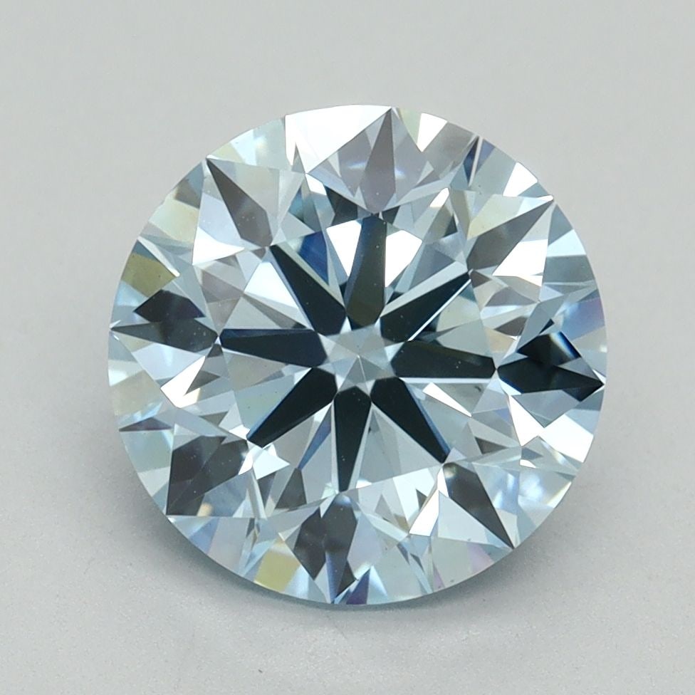 Ideal Loose Diamond - ROUND 3.05ct Fancy Vivid Blue VS1