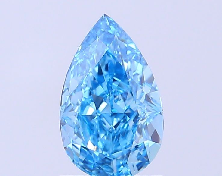 Loose Diamond - PEAR 0.97ct Fancy Vivid Blue VS1