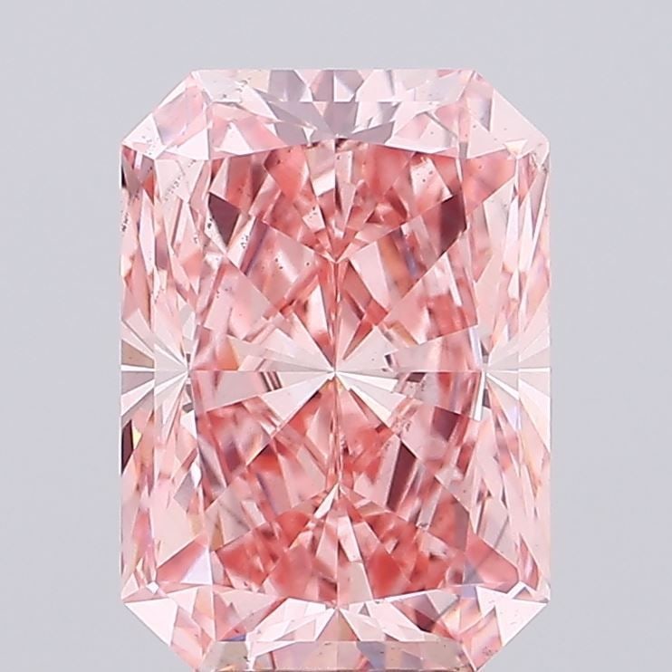Loose Diamond - RADIANT 5.73ct Fancy Vivid Pink SI1