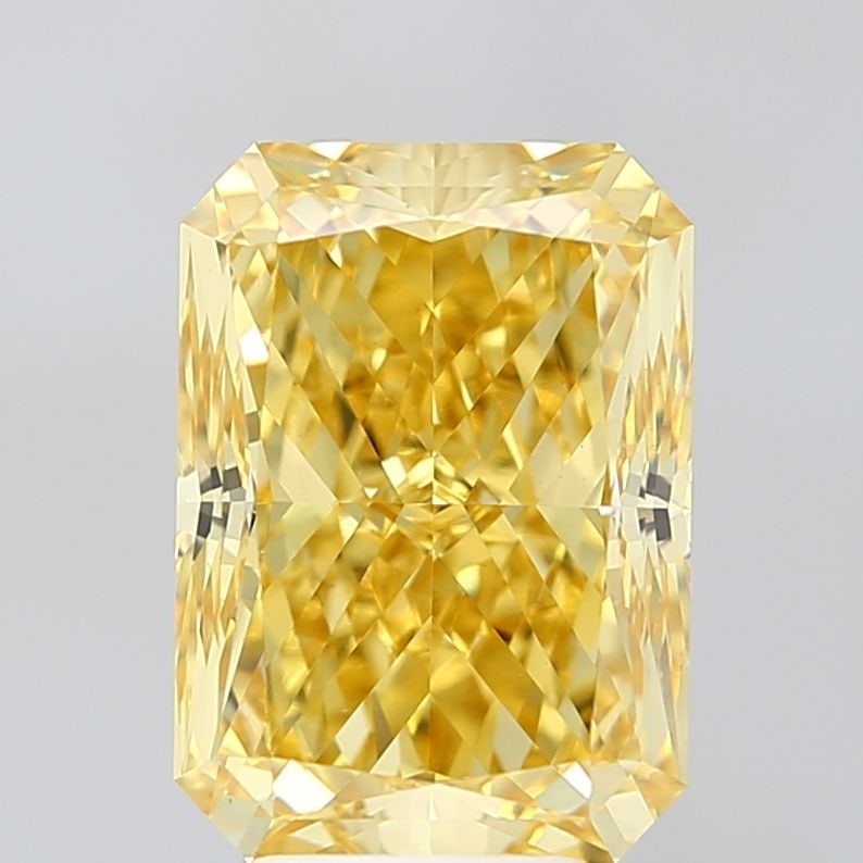 Loose Diamond - RADIANT 6.03ct Fancy Vivid Yellow VS1