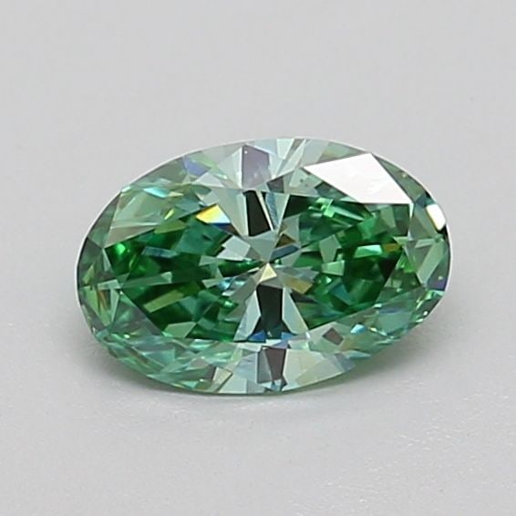 Loose Diamond - OVAL 0.53ct Fancy Vivid Green VS1